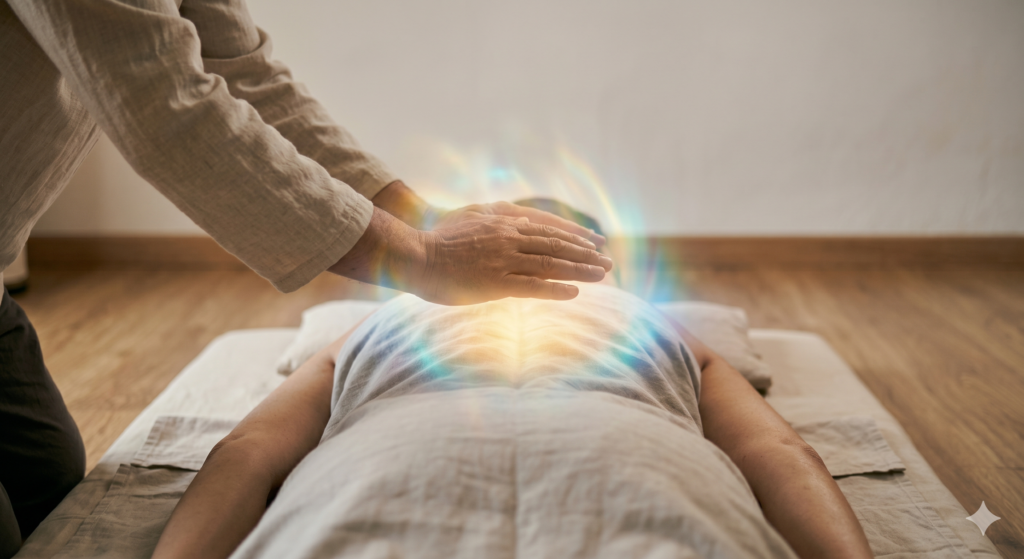 sesión reiki